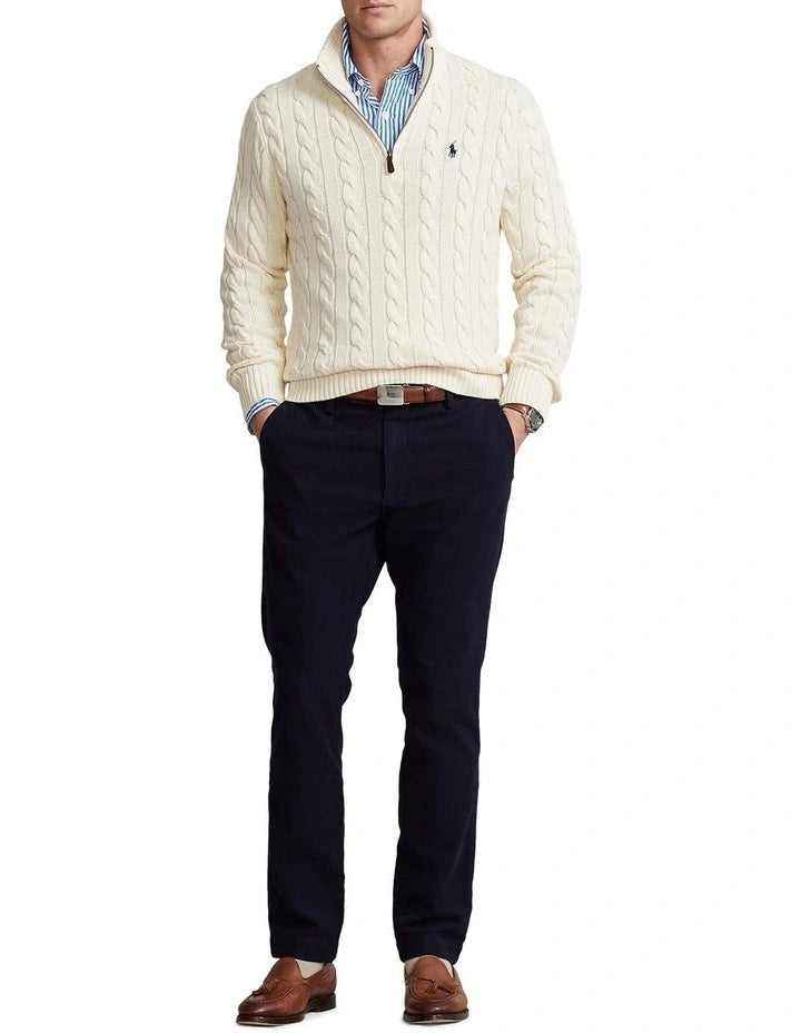 Polo Ralph cable knit half zippers 3 different colours