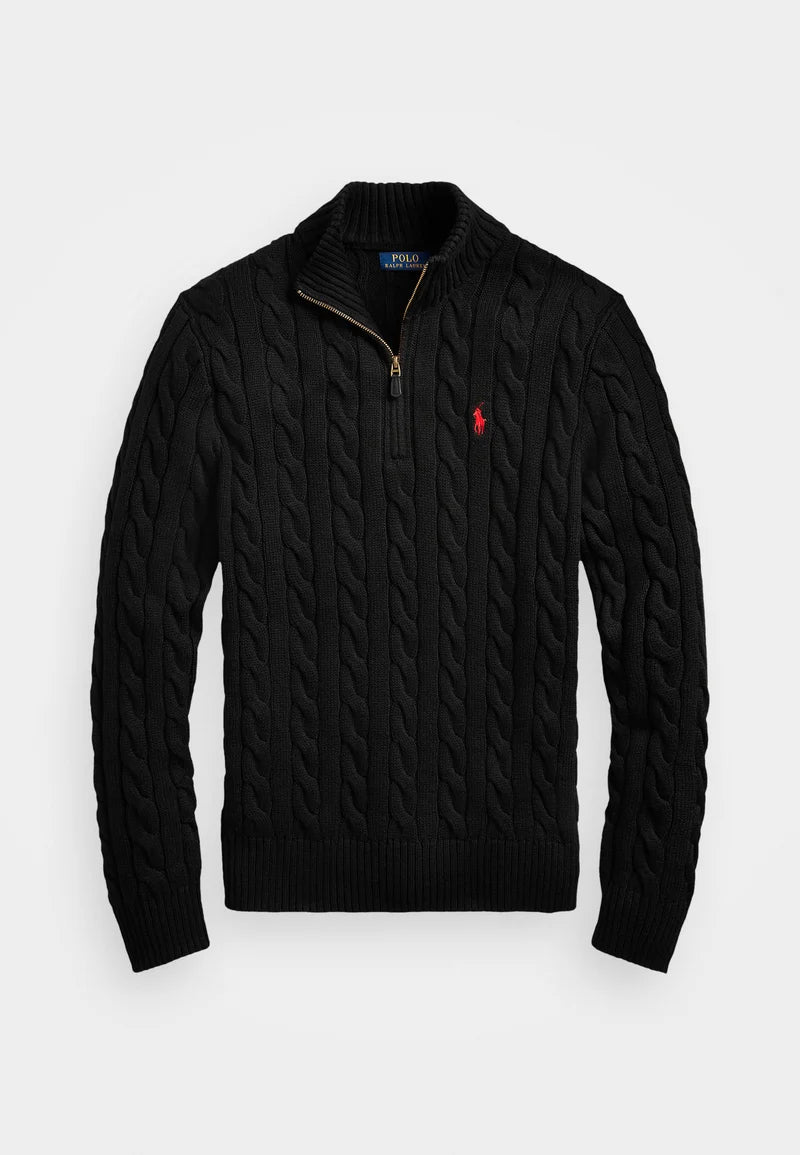 Polo Ralph cable knit half zippers 3 different colours